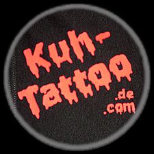 Kuh-Tattoo - Logo Druck Rot