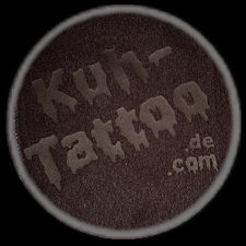 Kuh-Tattoo - Logo Druck Schwarz