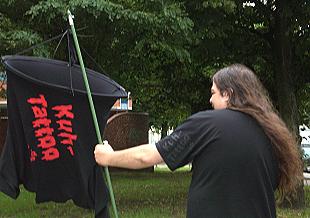 Kuh-Tattoo - Flaggen-Shirt